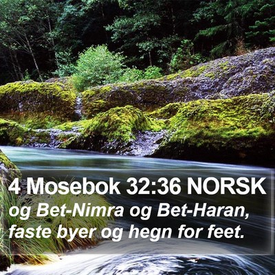 4 Mosebok 32:36 NORSK Bible Verse Image