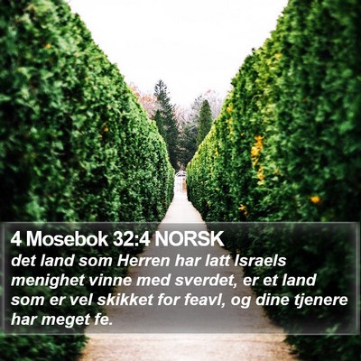 4 Mosebok 32:4 NORSK Bible Verse Image