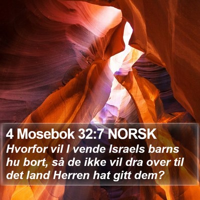 4 Mosebok 32:7 NORSK Bible Verse Image