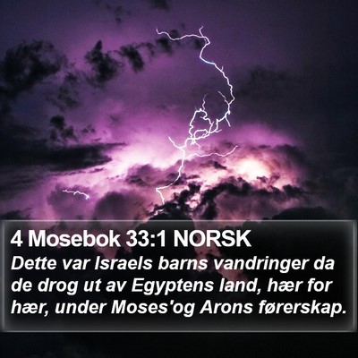 4 Mosebok 33:1 NORSK Bible Verse Image