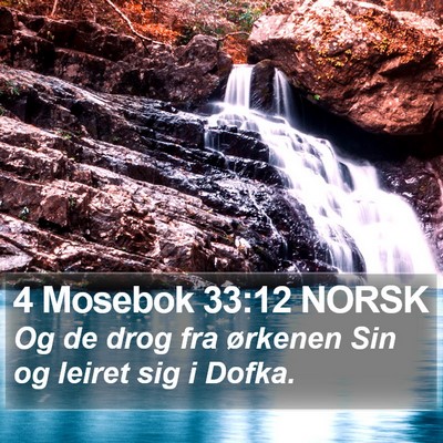 4 Mosebok 33:12 NORSK Bible Verse Image
