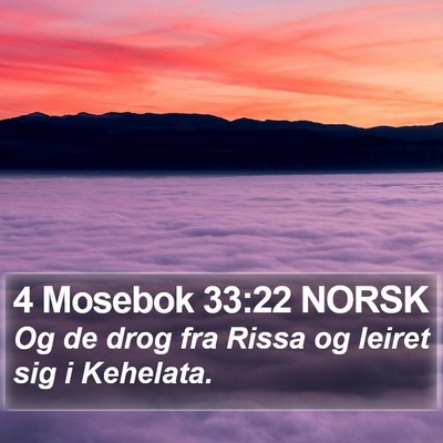 4 Mosebok 33:22 NORSK Bible Verse Image