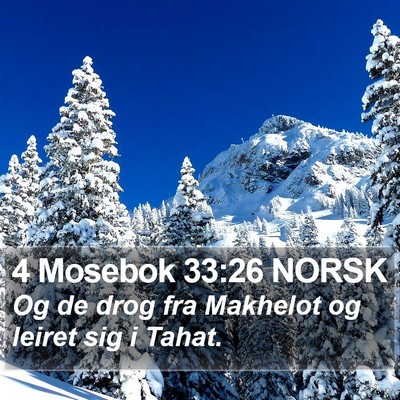 4 Mosebok 33:26 NORSK Bible Verse Image