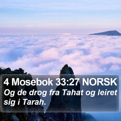 4 Mosebok 33:27 NORSK Bible Verse Image