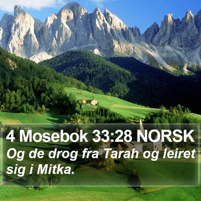4 Mosebok 33:28 NORSK Bible Verse Image