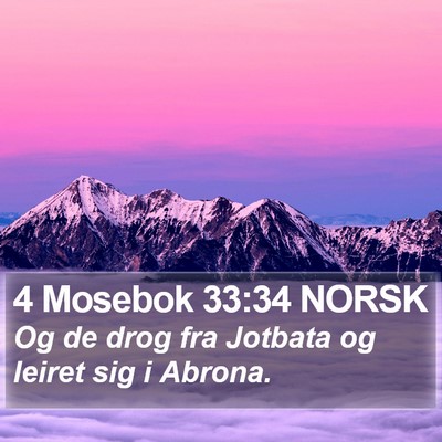 4 Mosebok 33:34 NORSK Bible Verse Image