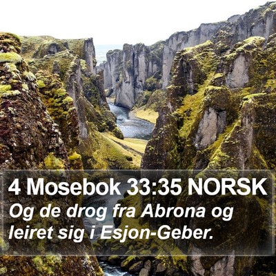 4 Mosebok 33:35 NORSK Bible Verse Image