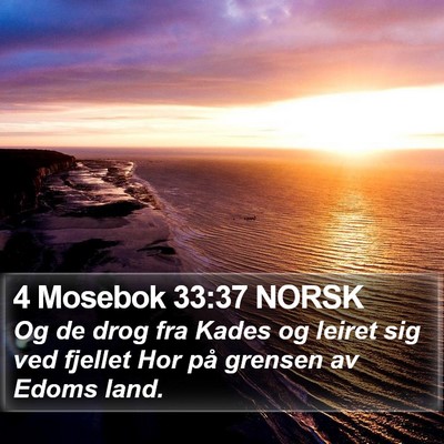 4 Mosebok 33:37 NORSK Bible Verse Image