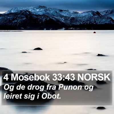 4 Mosebok 33:43 NORSK Bible Verse Image
