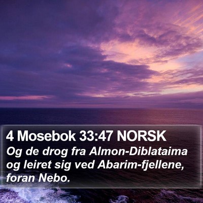 4 Mosebok 33:47 NORSK Bible Verse Image