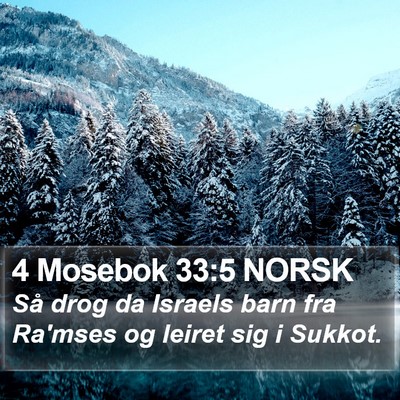 4 Mosebok 33:5 NORSK Bible Verse Image