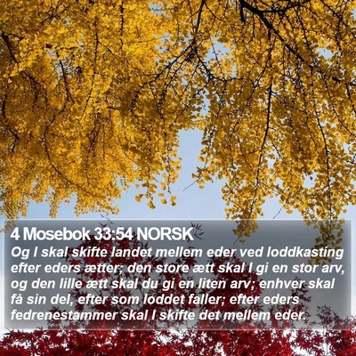 4 Mosebok 33:54 NORSK Bible Verse Image