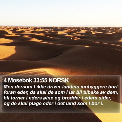 4 Mosebok 33:55 NORSK Bible Verse Image