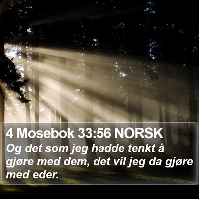 4 Mosebok 33:56 NORSK Bible Verse Image