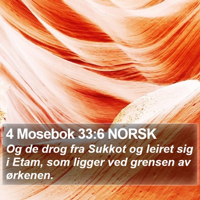 4 Mosebok 33:6 NORSK Bible Verse Image