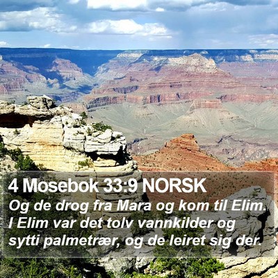 4 Mosebok 33:9 NORSK Bible Verse Image