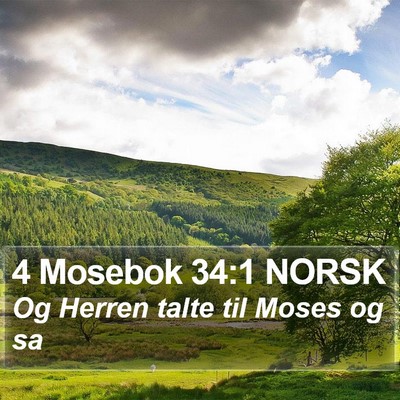 4 Mosebok 34:1 NORSK Bible Verse Image