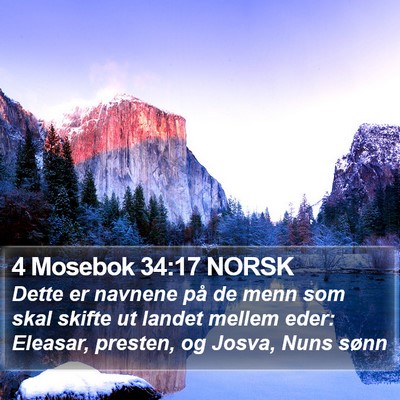 4 Mosebok 34:17 NORSK Bible Verse Image