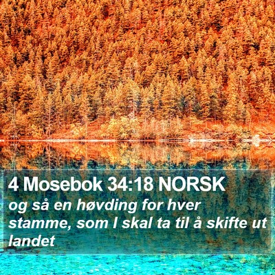 4 Mosebok 34:18 NORSK Bible Verse Image