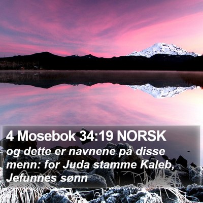 4 Mosebok 34:19 NORSK Bible Verse Image
