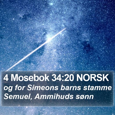 4 Mosebok 34:20 NORSK Bible Verse Image
