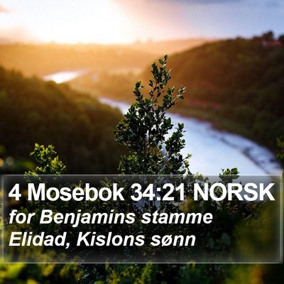 4 Mosebok 34:21 NORSK Bible Verse Image