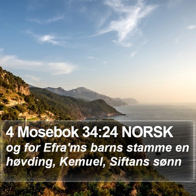 4 Mosebok 34:24 NORSK Bible Verse Image