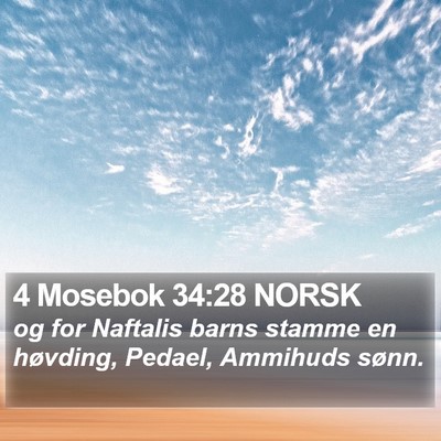 4 Mosebok 34:28 NORSK Bible Verse Image