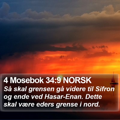 4 Mosebok 34:9 NORSK Bible Verse Image