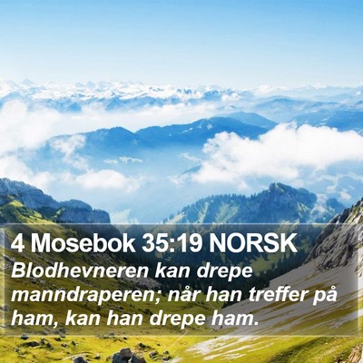 4 Mosebok 35:19 NORSK Bible Verse Image