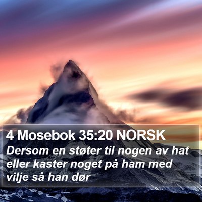 4 Mosebok 35:20 NORSK Bible Verse Image