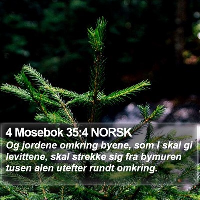 4 Mosebok 35:4 NORSK Bible Verse Image