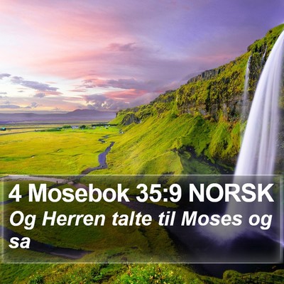 4 Mosebok 35:9 NORSK Bible Verse Image