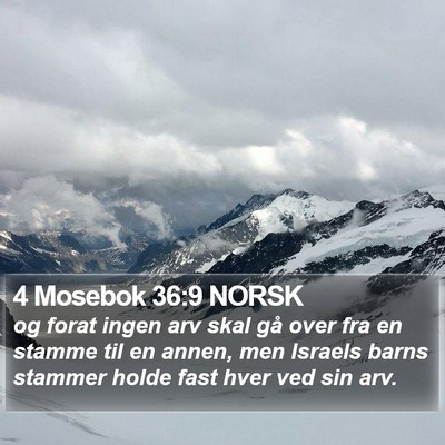 4 Mosebok 36:9 NORSK Bible Verse Image