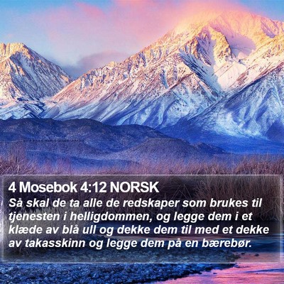 4 Mosebok 4:12 NORSK Bible Verse Image