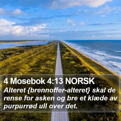 4 Mosebok 4:13 NORSK Bible Verse Image
