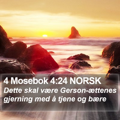 4 Mosebok 4:24 NORSK Bible Verse Image