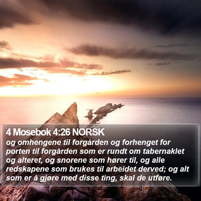 4 Mosebok 4:26 NORSK Bible Verse Image