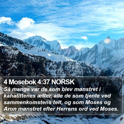 4 Mosebok 4:37 NORSK Bible Verse Image