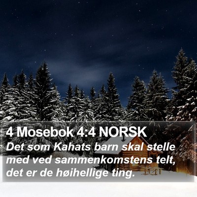 4 Mosebok 4:4 NORSK Bible Verse Image