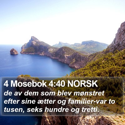 4 Mosebok 4:40 NORSK Bible Verse Image