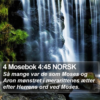 4 Mosebok 4:45 NORSK Bible Verse Image