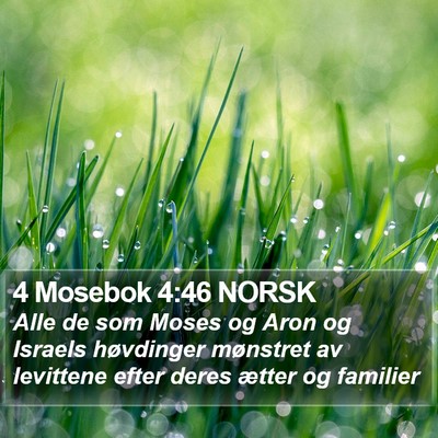 4 Mosebok 4:46 NORSK Bible Verse Image