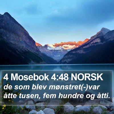 4 Mosebok 4:48 NORSK Bible Verse Image