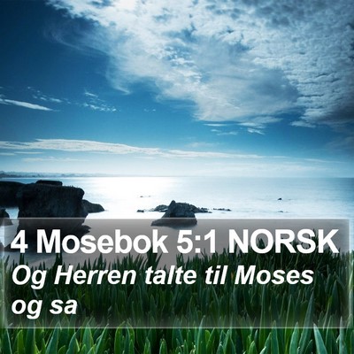 4 Mosebok 5:1 NORSK Bible Verse Image