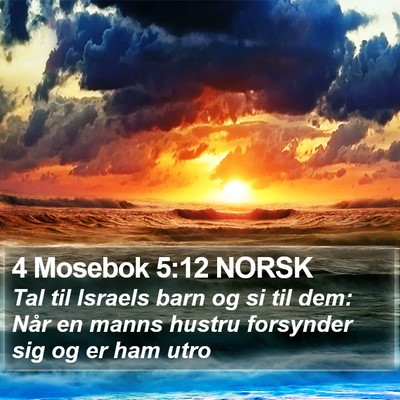4 Mosebok 5:12 NORSK Bible Verse Image