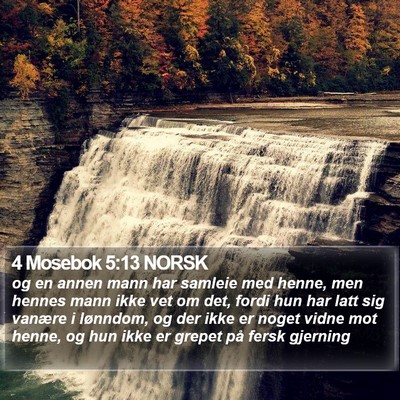 4 Mosebok 5:13 NORSK Bible Verse Image