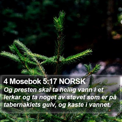 4 Mosebok 5:17 NORSK Bible Verse Image