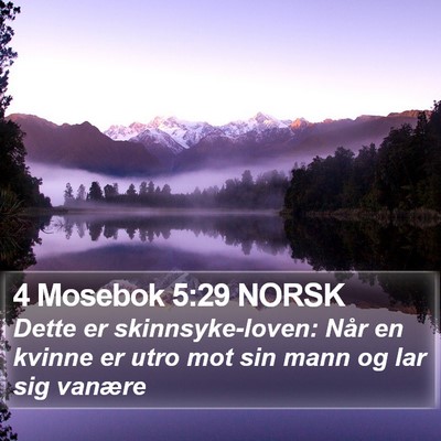 4 Mosebok 5:29 NORSK Bible Verse Image