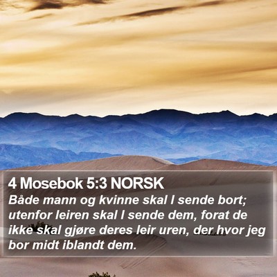 4 Mosebok 5:3 NORSK Bible Verse Image